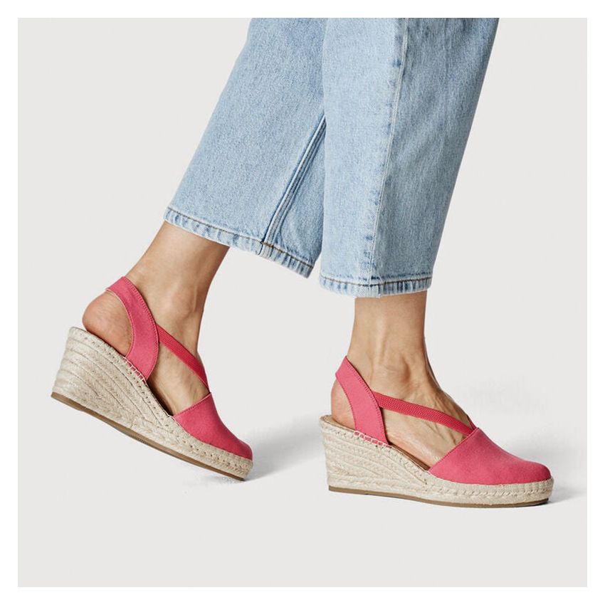 Tamaris magenta női éktalpú cipő