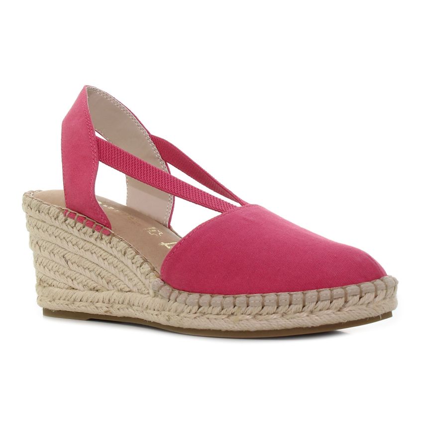 Tamaris magenta női éktalpú cipő