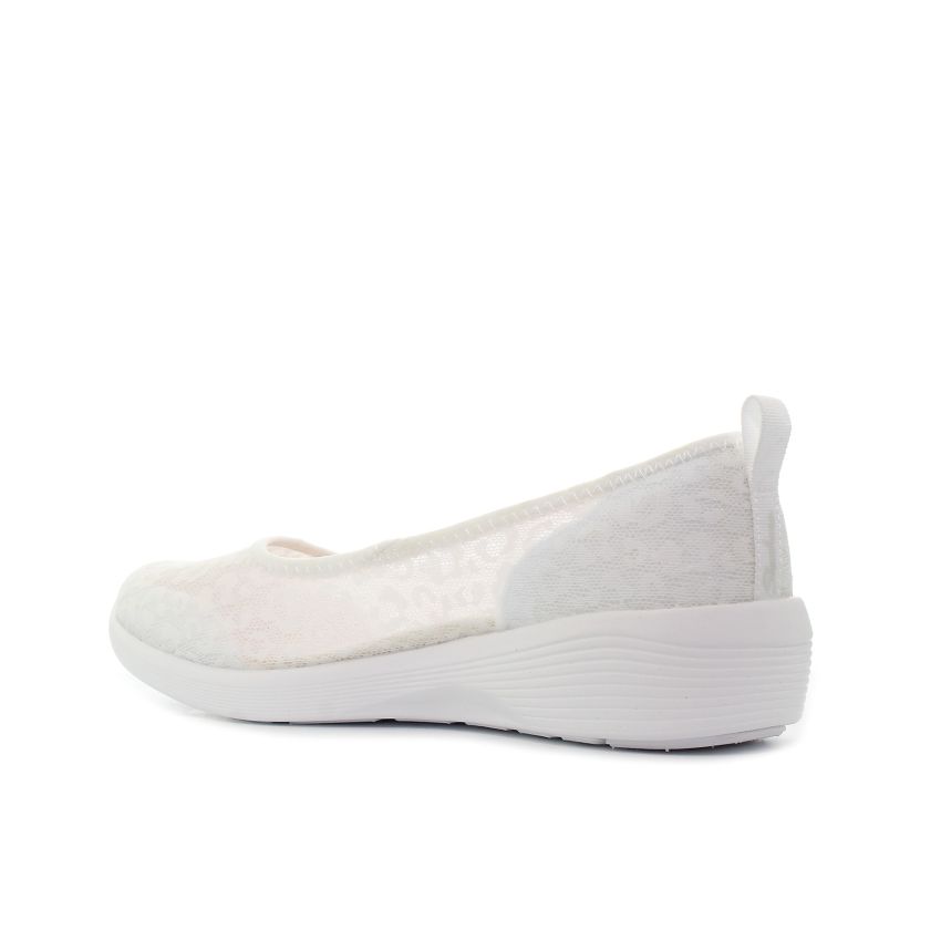 Skechers Arya - Wild Insight fehér női bebújós cipő