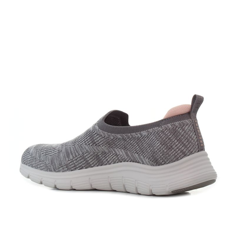 Skechers Arch Fit Vista - Inspiration szürke női bebújós cipő