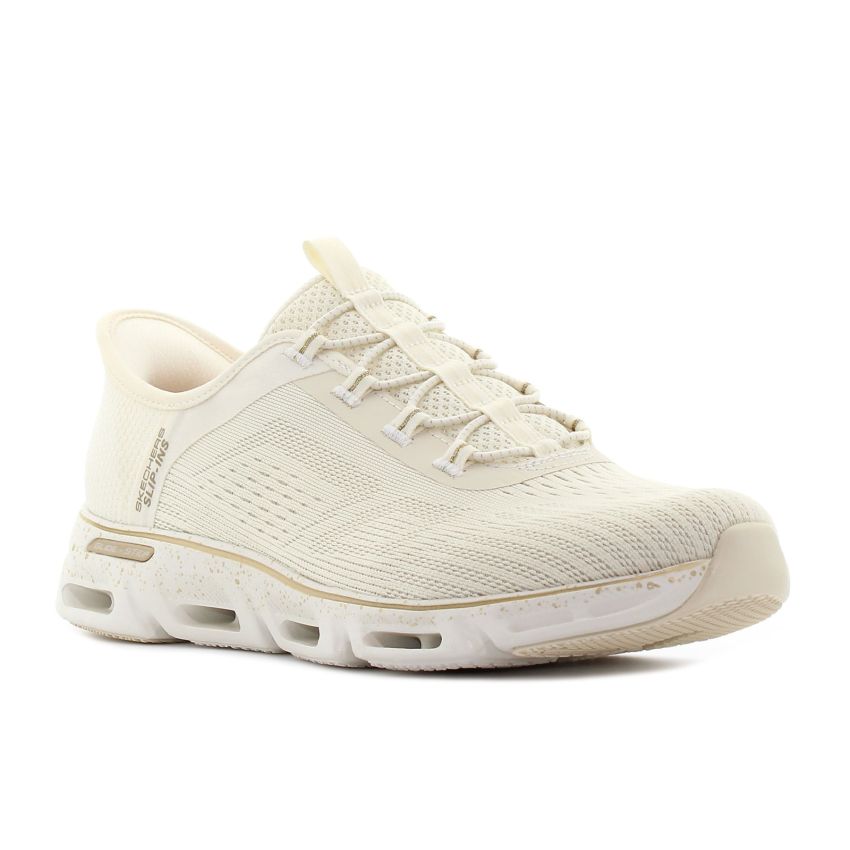 Skechers Slip-Ins - Glide - Step Gratify - Pace bézs női cipő