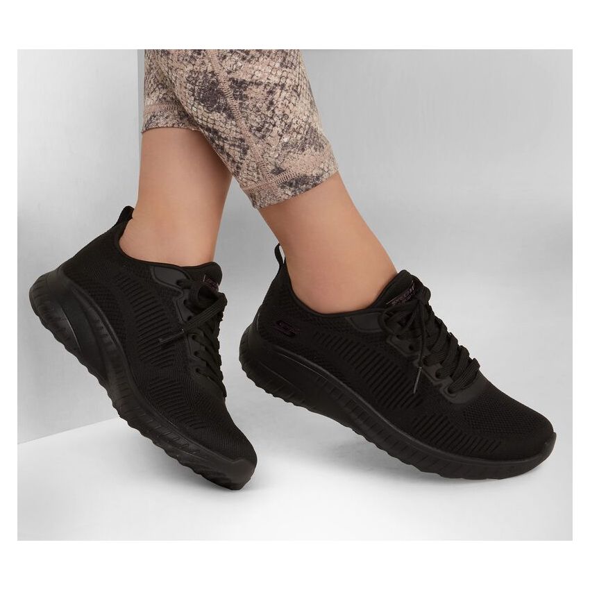 Skechers Bobs Squad Chaos fekete női cipő