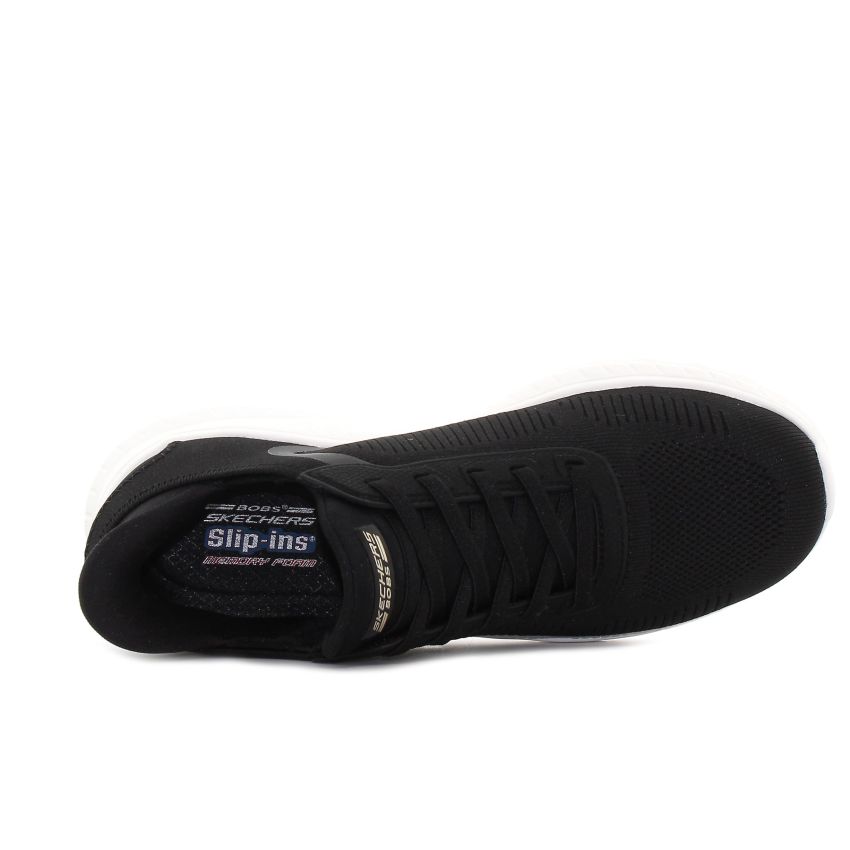 Skechers Slip-Ins - Bobs Sport Squad Chaos - Current Muse fekete női bebújós cipő