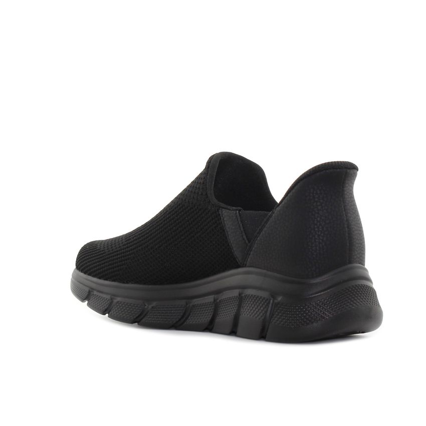 Skechers Slip-Ins - Bobs B Flex - Resilient Edge fekete férfi bebújós cipő