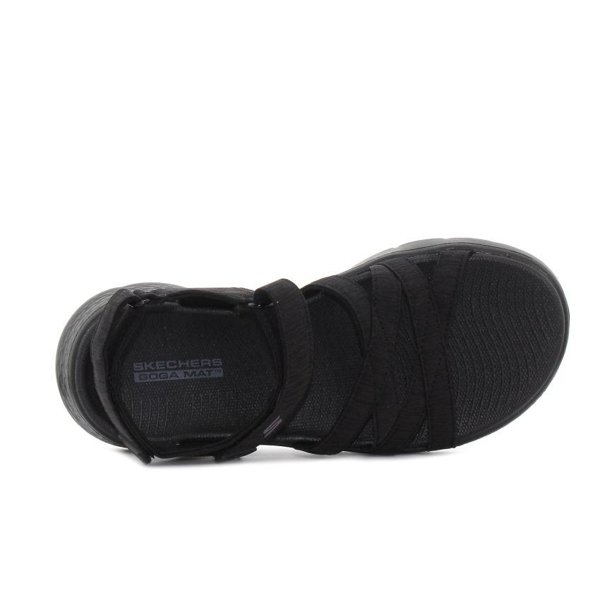 Skechers GO Walk Flex Sandal - Sunshine fekete női szandál