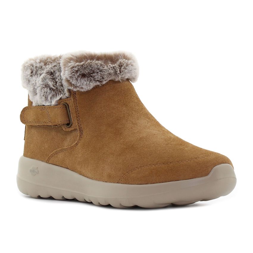 Skechers On The Go Joy - First Glance vízlepergető barna női bokacsizma