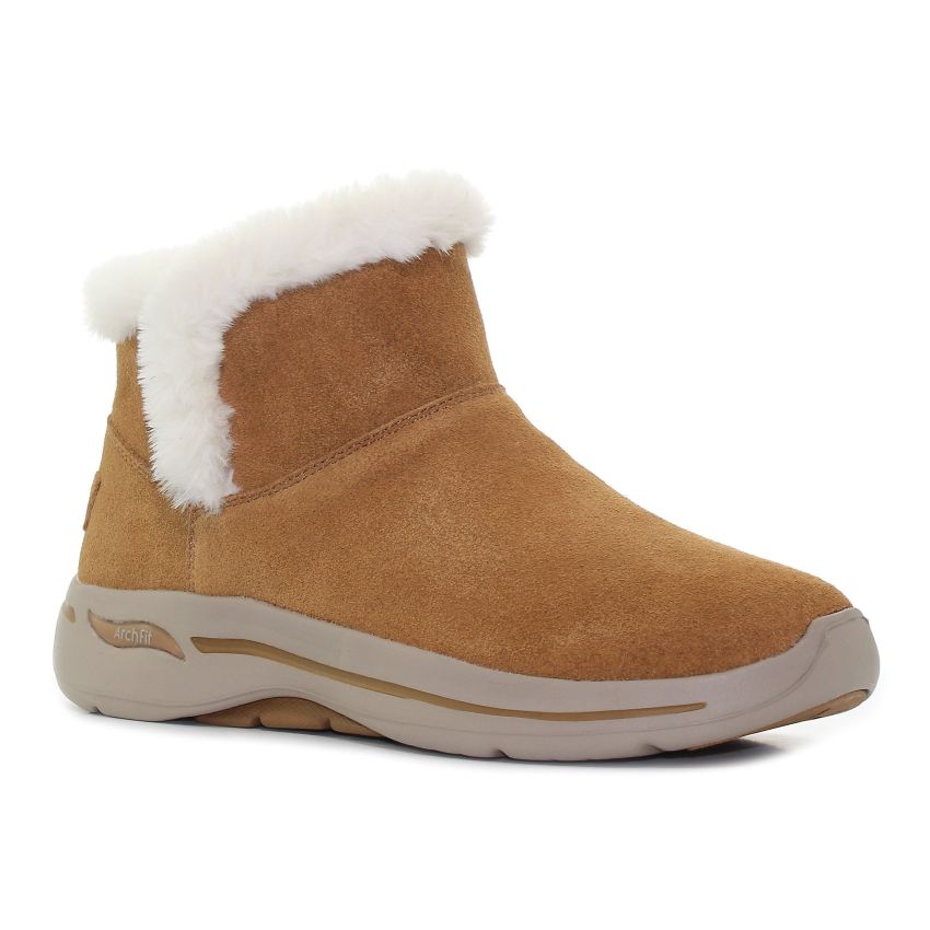 Skechers GO Walk Arch Fit - Cherish barna női bokacsizma