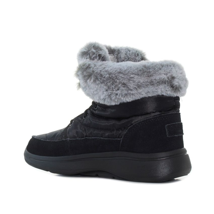 Skechers GO Walk Arch Fit - Winter Visit fekete női bokacsizma