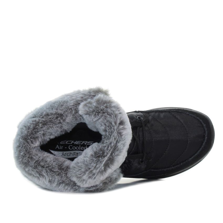 Skechers GO Walk Arch Fit - Winter Visit fekete női bokacsizma