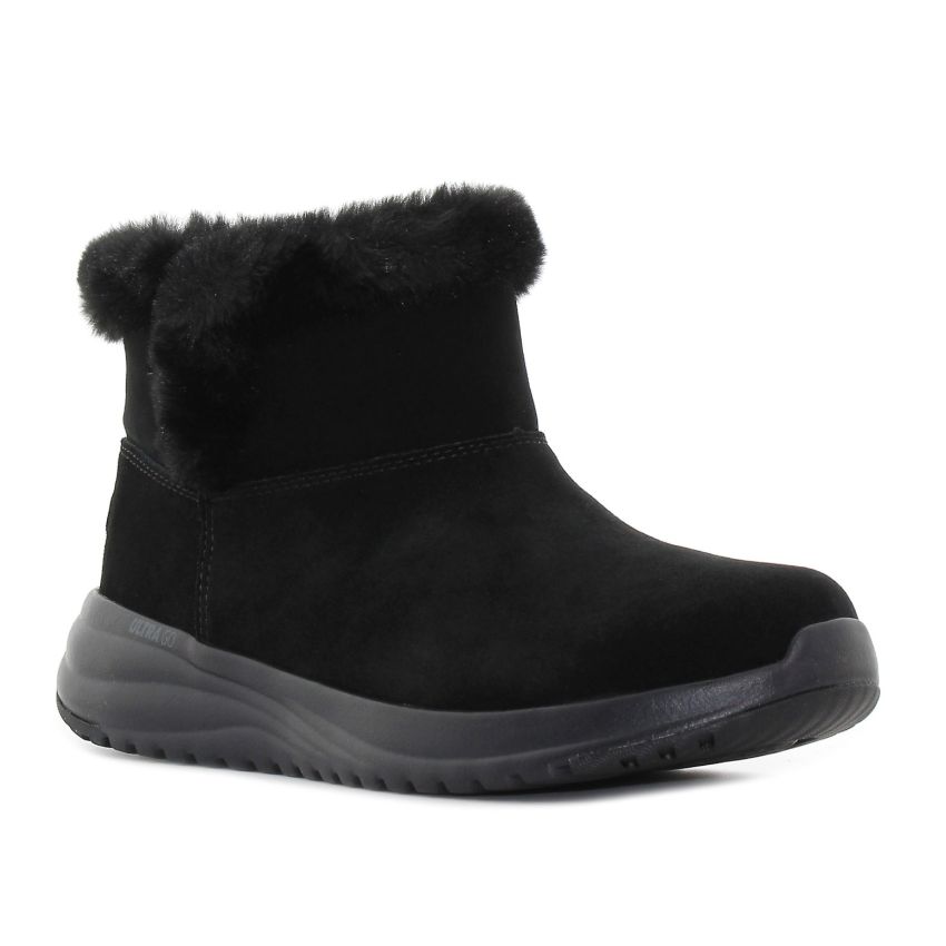 Skechers On The Go Stellar - Cozy Step vízlepergető fekete női bokacsizma