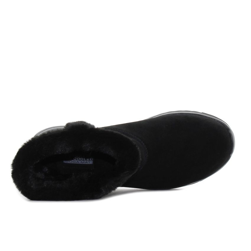 Skechers On The Go Stellar - Cozy Step vízlepergető fekete női bokacsizma