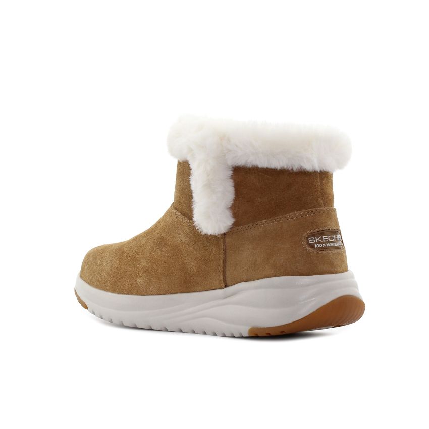 Skechers On The Go Stellar - Cozy Step vízlepergető barna női bokacsizma