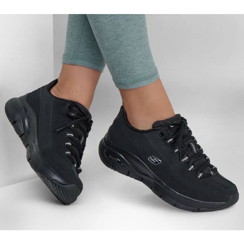 Skechers Arch Fit - Metro Skyline fekete női cipő