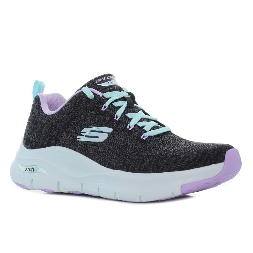 Skechers Arch Fit - Comfy Wave szürke női cipő