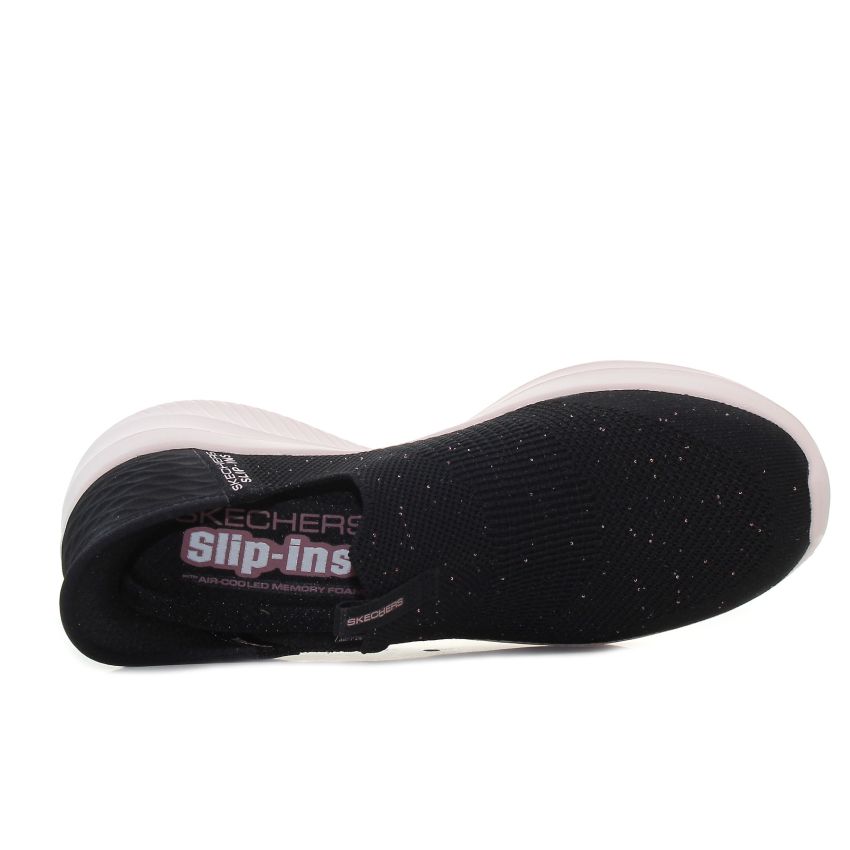 Skechers Slip-Ins - Ultra Flex 3.0 - Shiny Night fekete női bebújós cipő