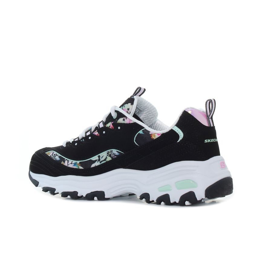 Skechers D'Lites - Blooming Fields fekete női cipő