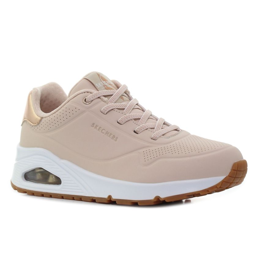 Skechers Uno - Shimmer Away bézs női cipő