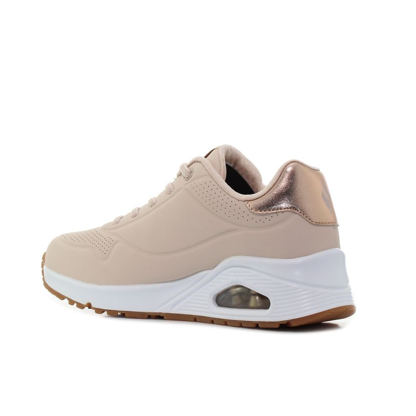 Skechers Uno - Shimmer Away bézs női cipő