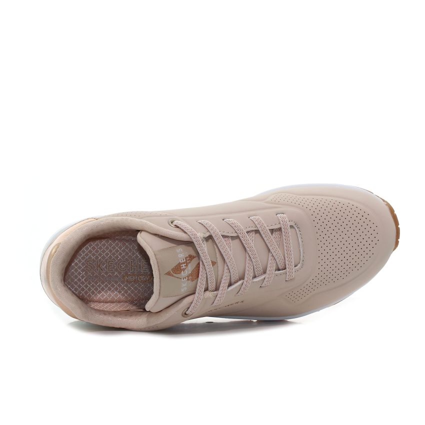 Skechers Uno - Shimmer Away bézs női cipő