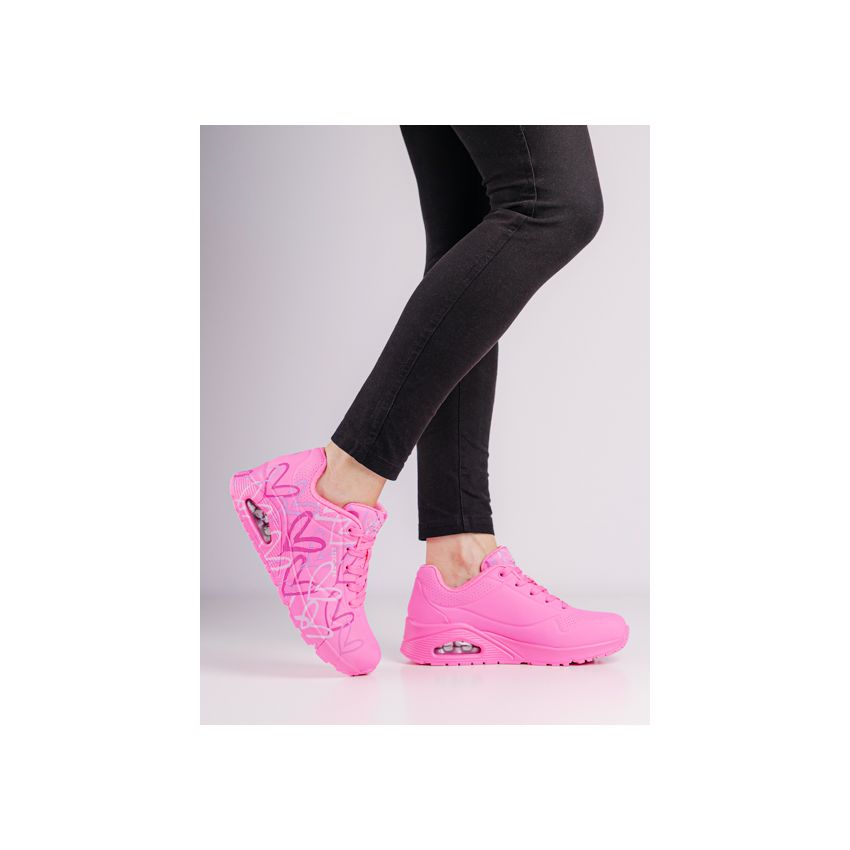 Skechers Uno - Spread The Love rózsaszín női cipő