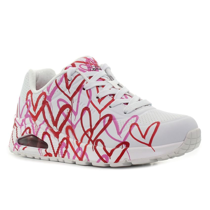 Skechers Uno - Spread The Love fehér női cipő