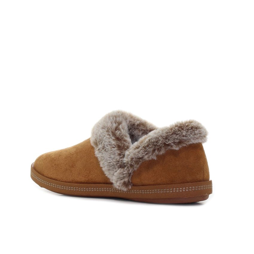 Skechers Cozy Campfire - Fresh barna női papucs
