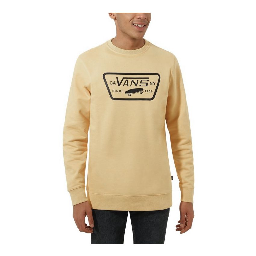 Vans Full Patch Crew II bézs férfi pulóver