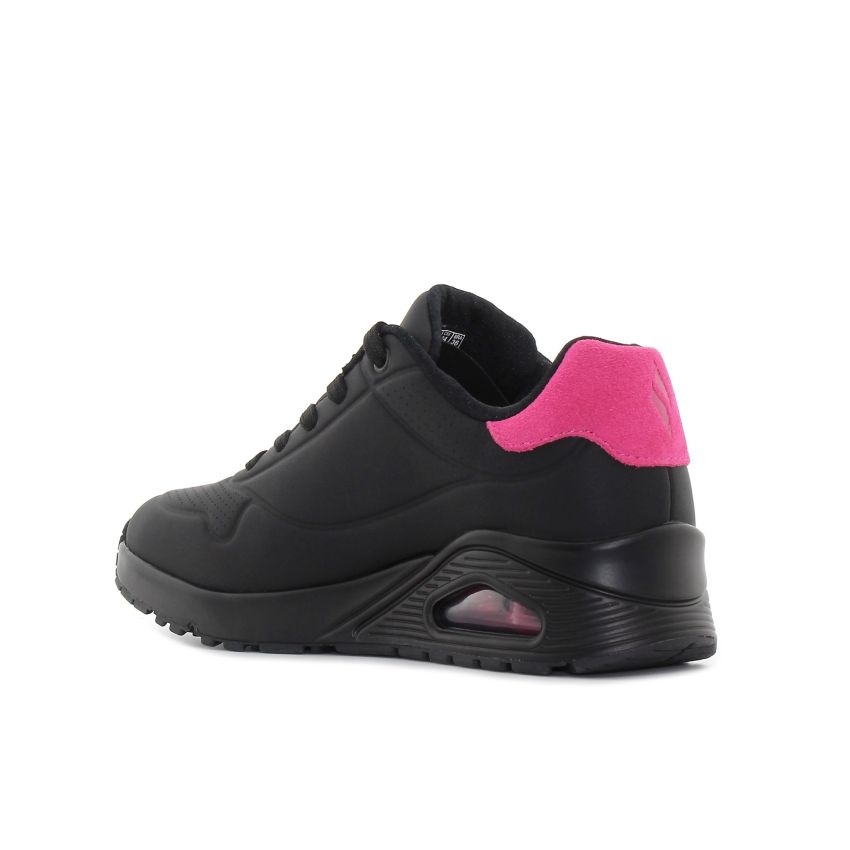 Skechers Uno - Pop Back fekete női cipő