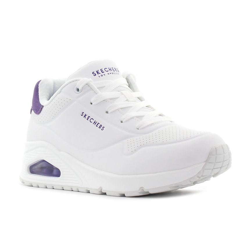 Skechers Uno - Pop Back fehér női cipő