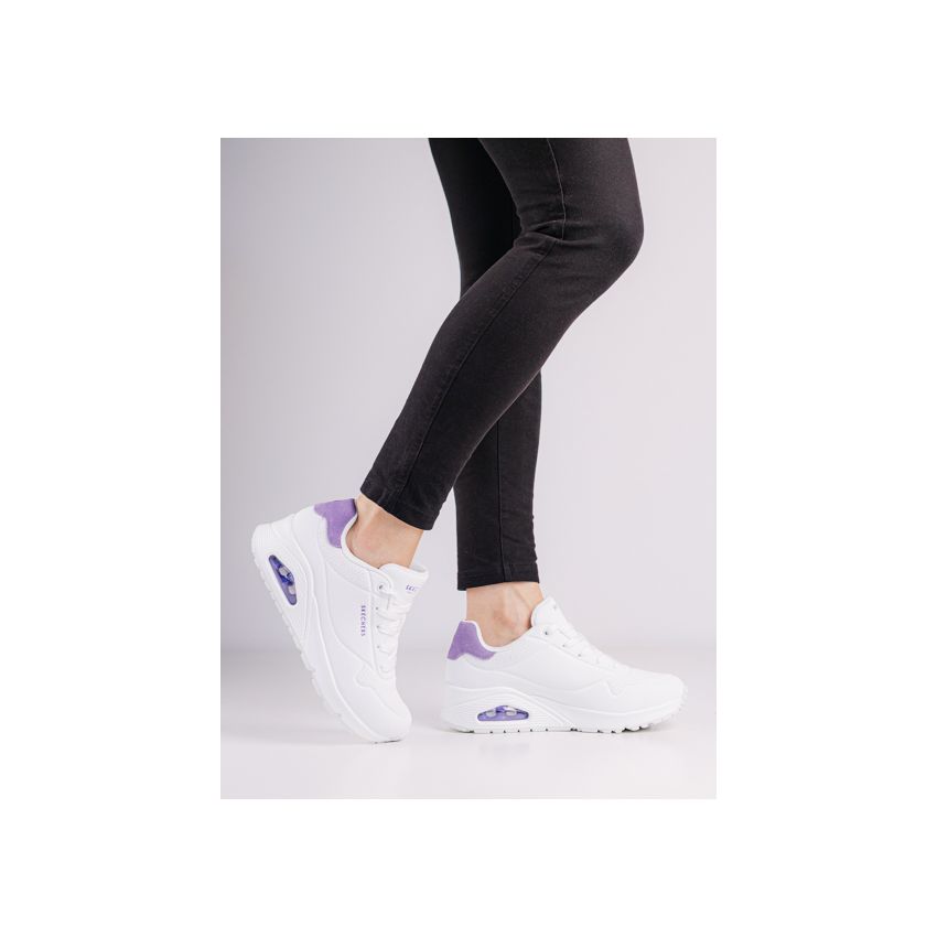 Skechers Uno - Pop Back fehér női cipő