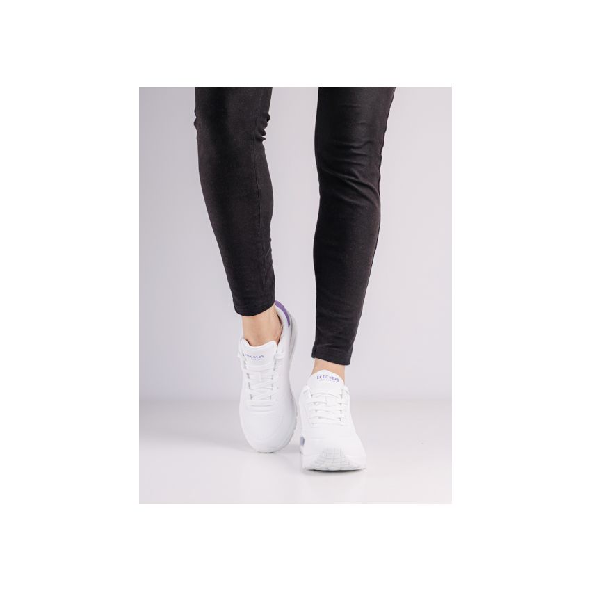 Skechers Uno - Pop Back fehér női cipő