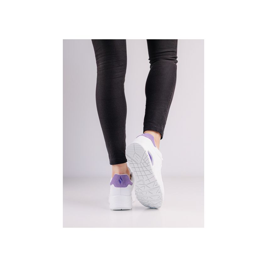 Skechers Uno - Pop Back fehér női cipő