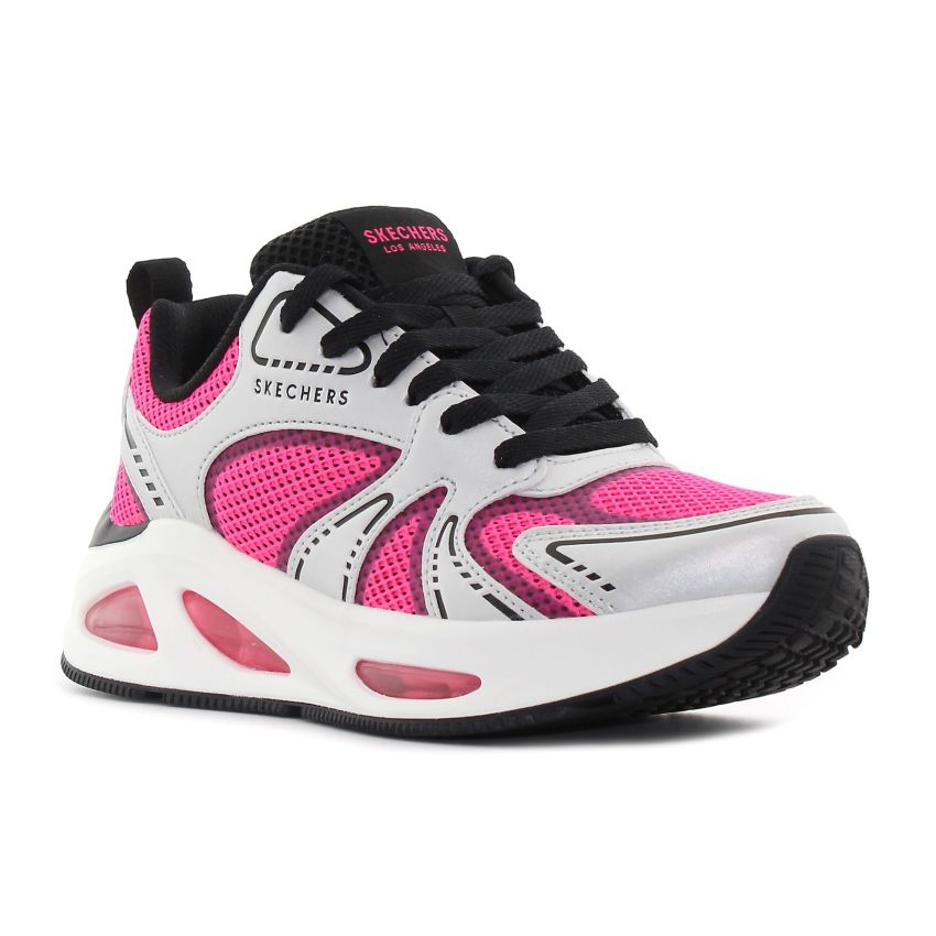 Skechers Uno Ego - Illustris Air ezüst-pink női cipő