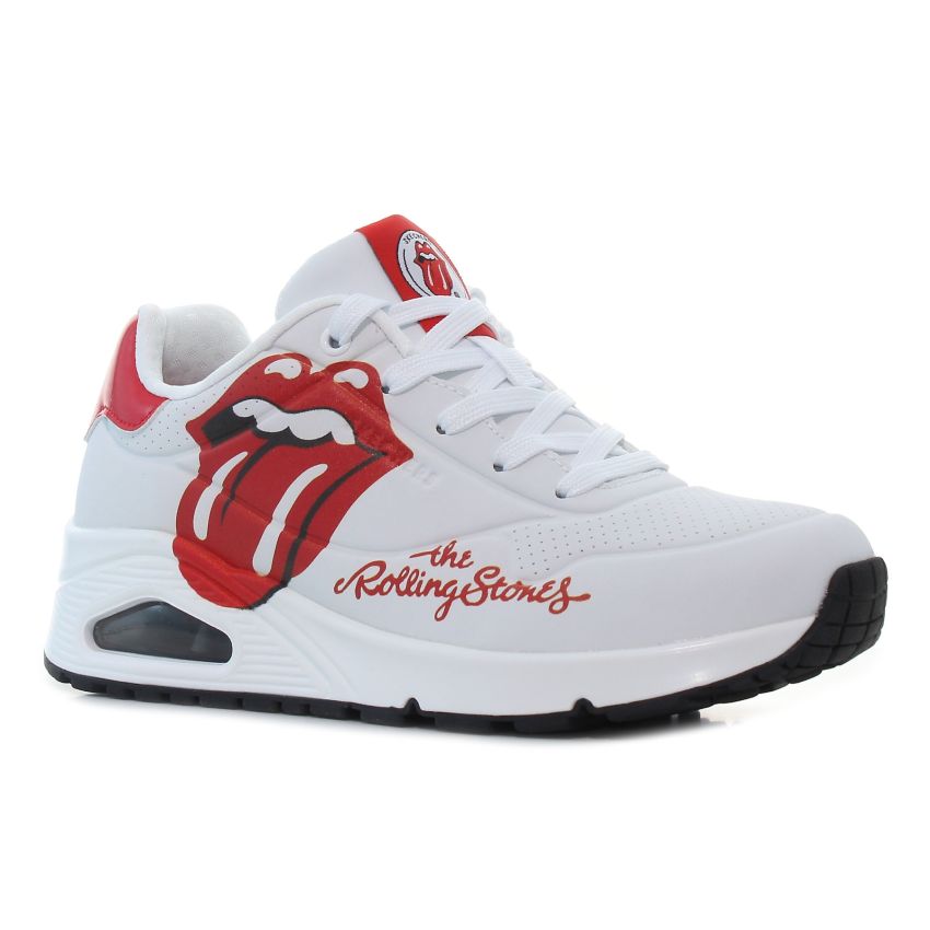 Skechers Uno - Rolling Stones fehér női cipő