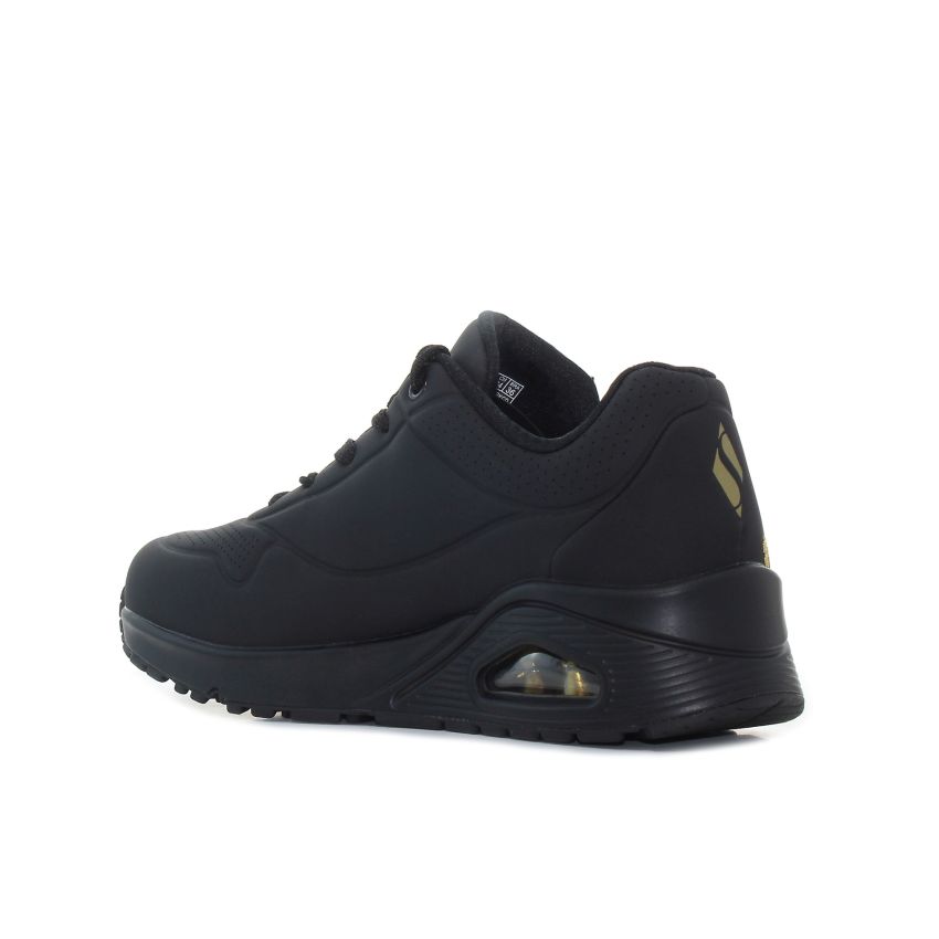 Skechers Uno - Golden Heart fekete női cipő