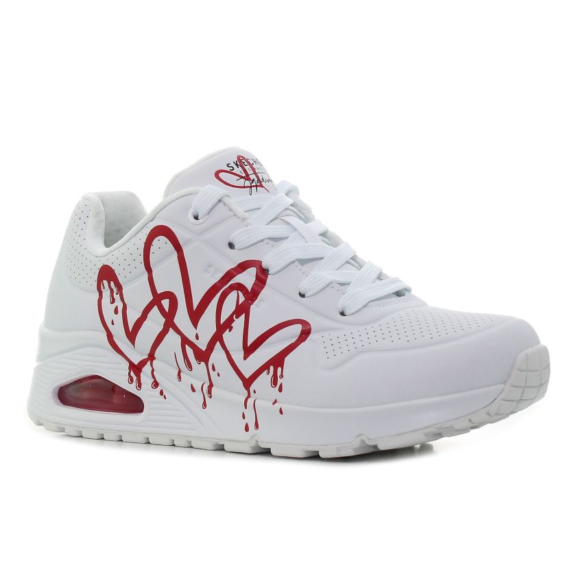 Skechers Uno - Dripping In Love fehér női cipő
