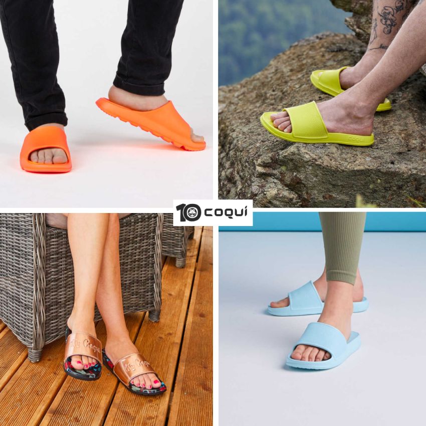 Coqui Lindo sötétkék férfi papucs