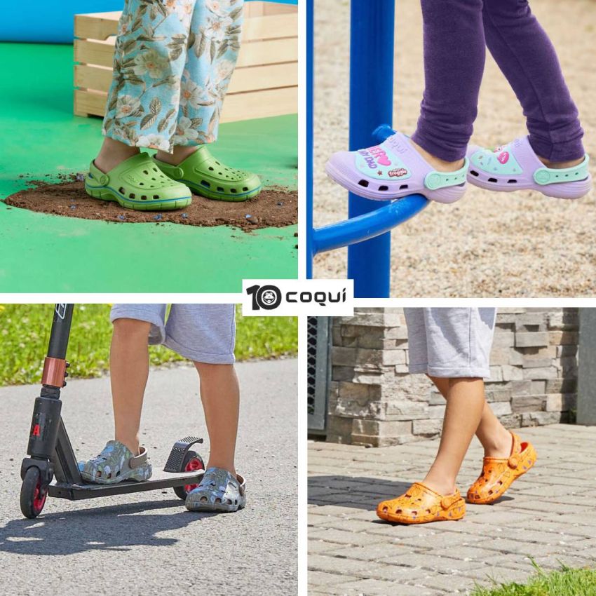 Coqui Lindo magenta gyerek papucs