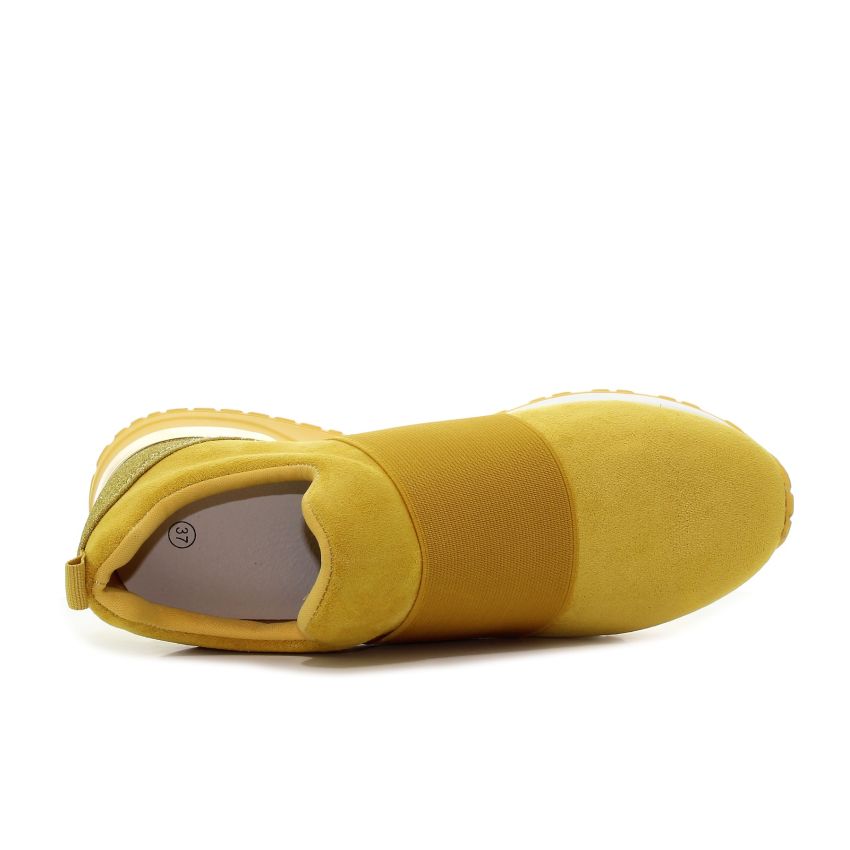 Borgo Yesmile Amara sárga női bebújós cipő