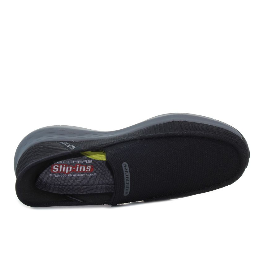 Skechers Slip-Ins - Parson - Ralven fekete férfi bebújós cipő