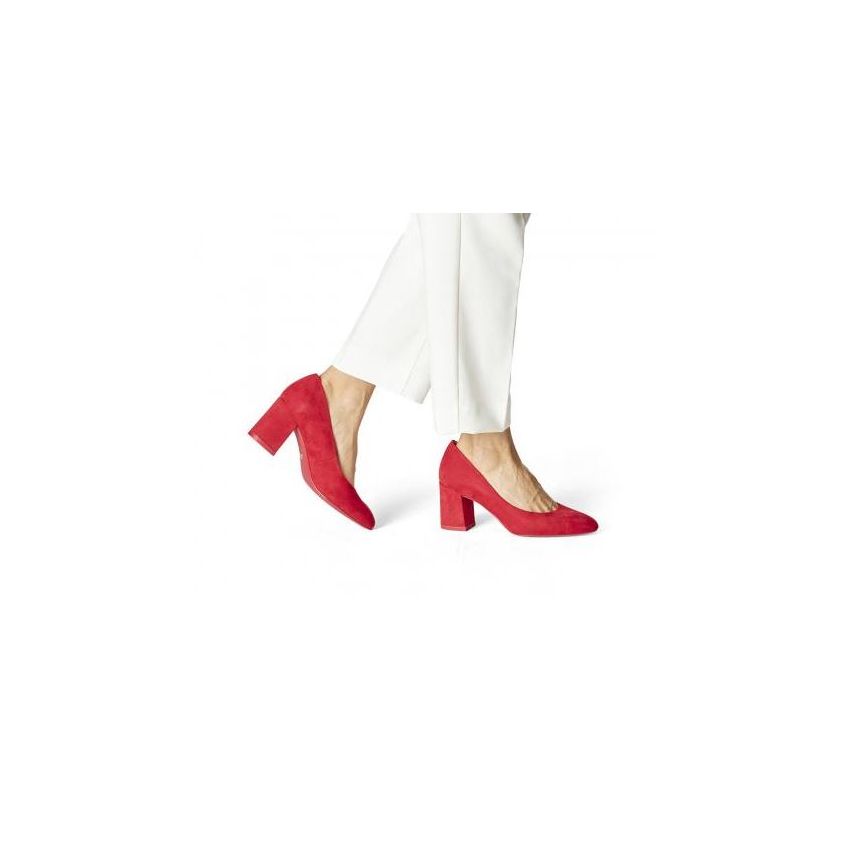 Tamaris piros női magassarkú