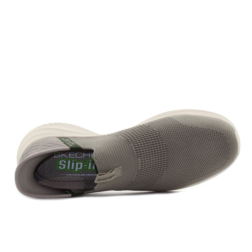 Skechers Slip-Ins - Ultra Flex 3.0 - Viewpont bézs férfi bebújós cipő