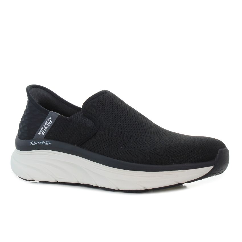 Skechers Slip-Ins - D'Lux Walker - Oxford fekete férfi bebújós cipő