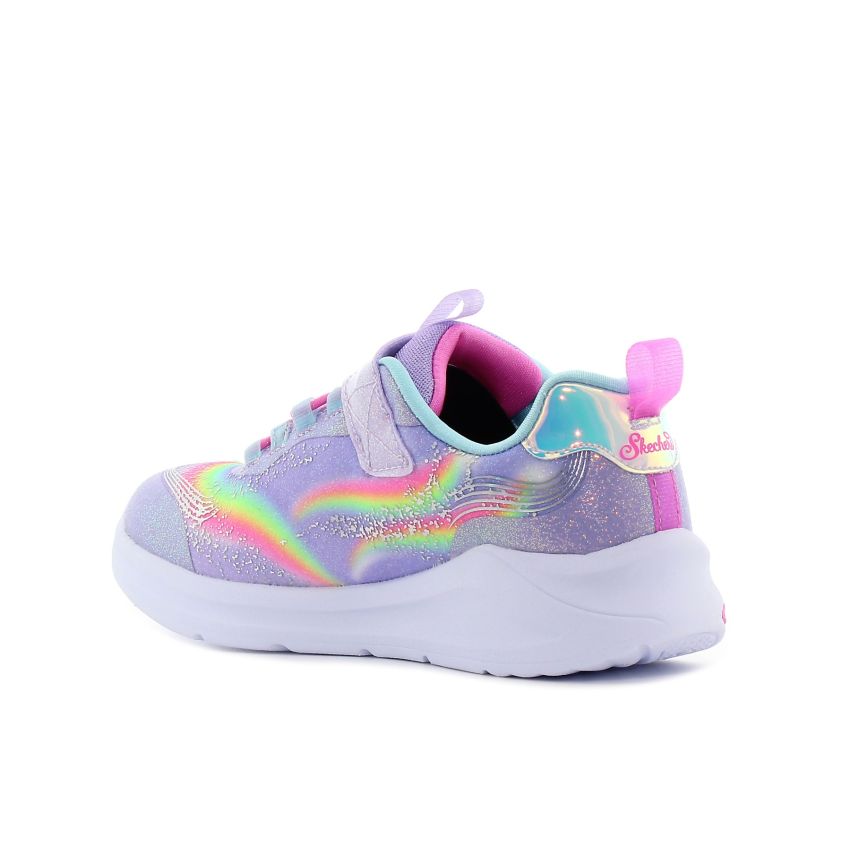 Skechers S-Lights - Unicorn Chaser villogó lila gyerek cipő