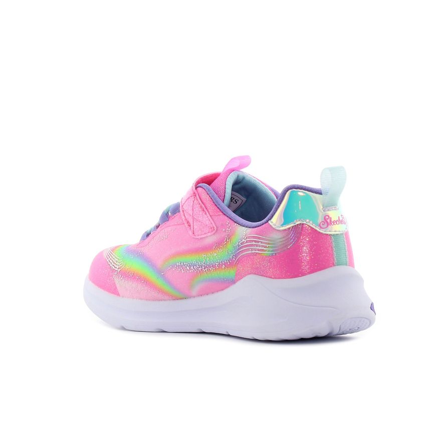 Skechers Unicorn Chaser villogó rózsaszín gyerek cipő