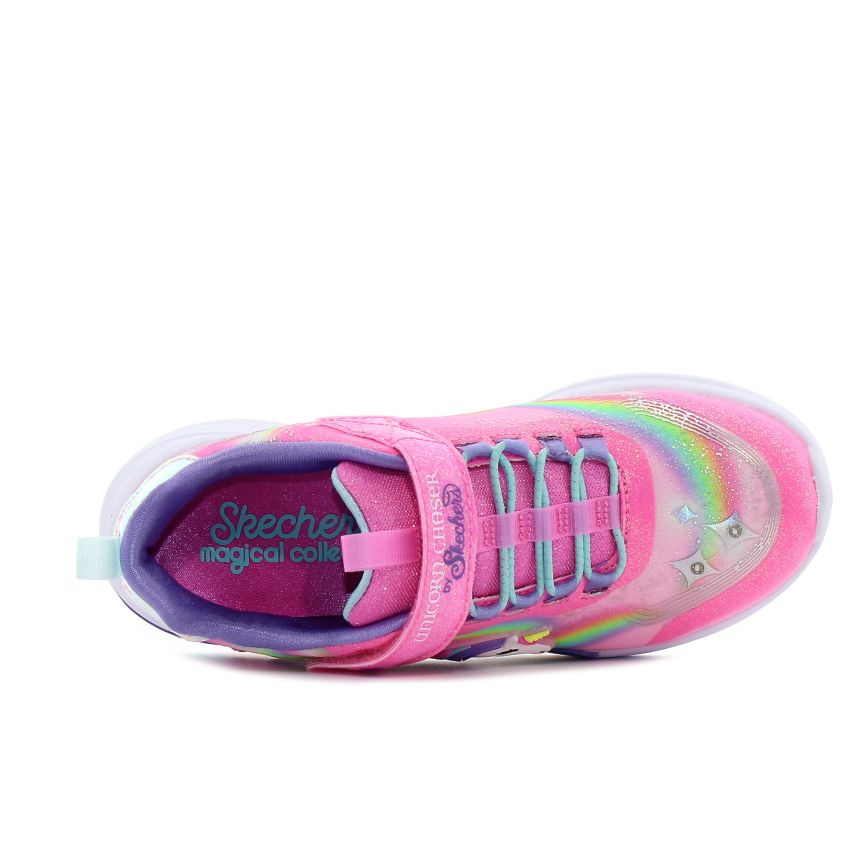 Skechers Unicorn Chaser villogó rózsaszín gyerek cipő