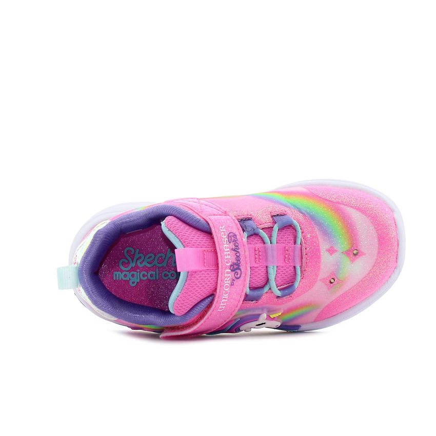 Skechers Unicorn Chaser villogó rózsaszín baba cipő