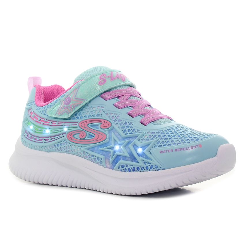 Skechers Jumpsters - Wishful Star villogó kék gyerek cipő