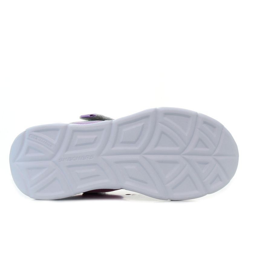 Skechers Twisty Brights 2.0 villogó ezüst gyerek cipő