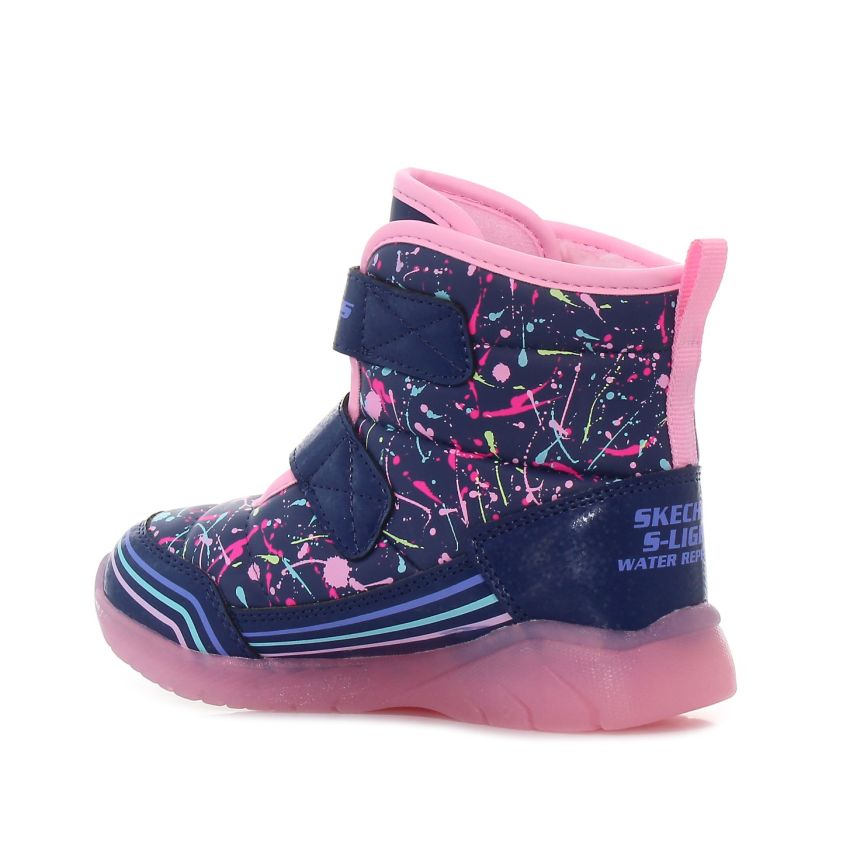Skechers Illumi - Brights - Power világítós sötétkék baba csizma